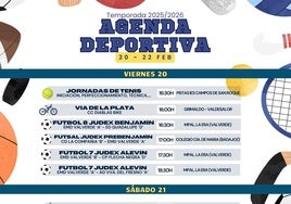 Agenda deportiva del fin de semana