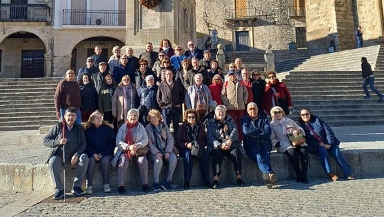 Los mayores de Valverde disfrutan de un viaje a Trujillo