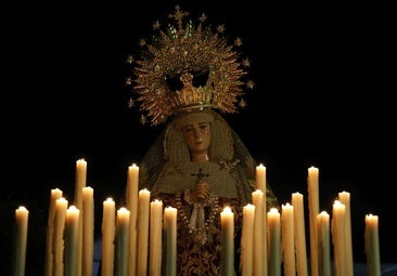Virgen de la Soledad en la Procesión del Silencio