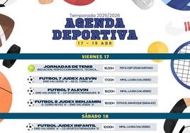 Agenda deportiva del fin de semana