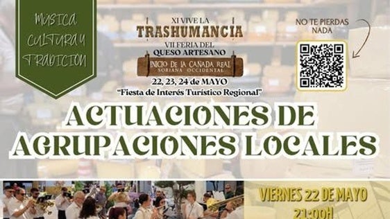 Las agrupaciones locales pondrán música y tradición a la Trashumancia y Feria del Queso Artesano