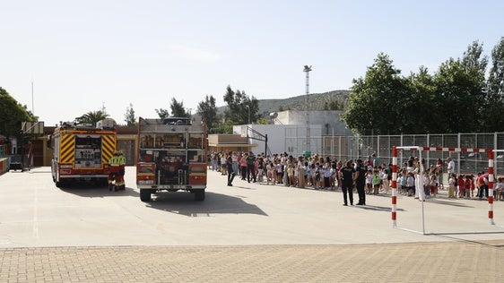 Simulacro de incendio en el César Hurtado
