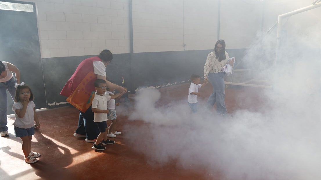 Simulacro de incendio en el César Hurtado