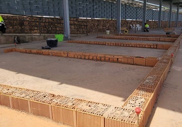 Construcción de las gradas