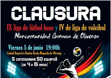 La Mancomunidad Comarca de Olivenza clausura sus ligas de fútbol base y voleibol