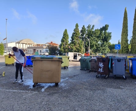 Imagen secundaria 1 - Durante la limpieza