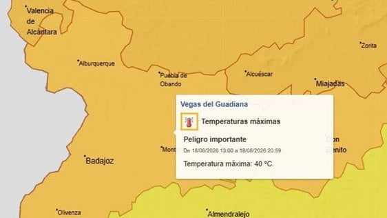 Activada la alerta naranja por calor para este martes
