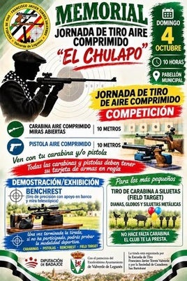 Valverde acogerá una jornada de tiro de aire comprimido en memoria de 'El Chulapo'
