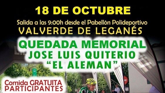 El homenaje ciclista de este año a José Luis Quiterio 'El Alemán' ya tiene fecha