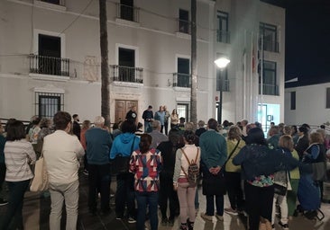 Durante el minuto de silencio