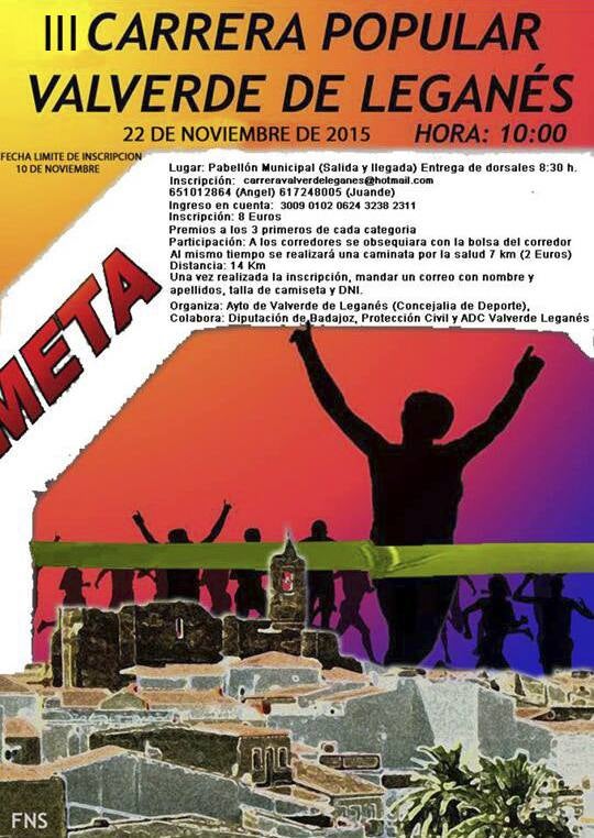 Cartel de la prueba