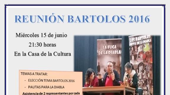 Segunda reunión para la organización de Los Bartolos