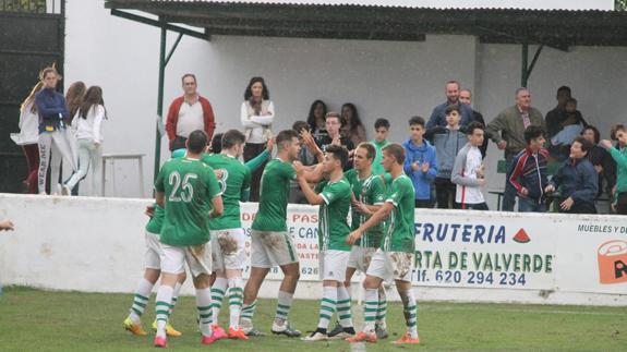 Celebración del gol racinguista