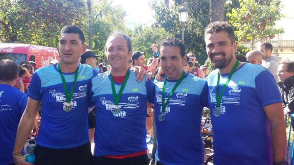 Cuatro valverdeños en la media maratón Elvas-Badajoz