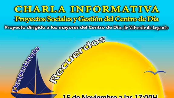 Hoy martes, charla sobre los proyectos sociales y gestión del Centro de Día