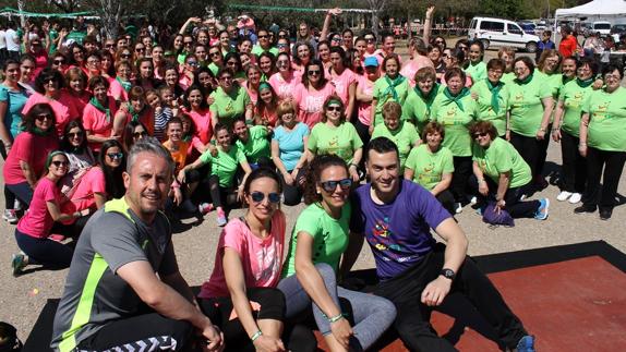 Monitores y participantes en la actividad