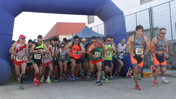 Momento de la salida de la prueba