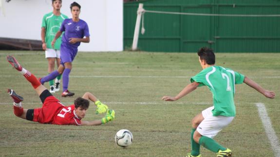 Imagen del primer encuentro de liga