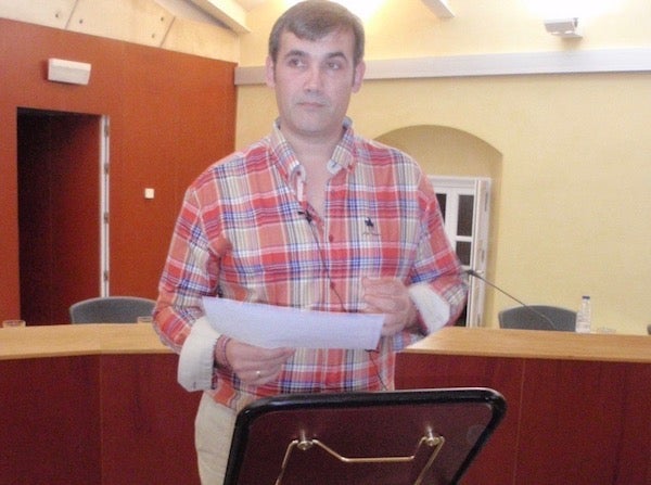 Gabriel Sánchez Suero, concejal en funciones de Villafranca Avanza. 