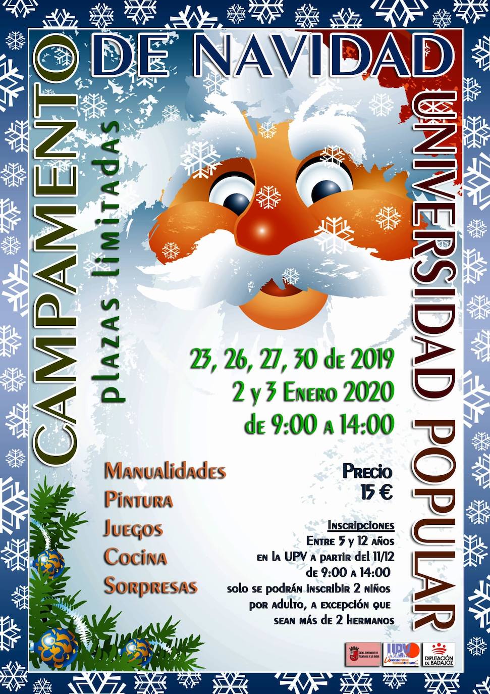 Cartel I Campamento de Navidad 