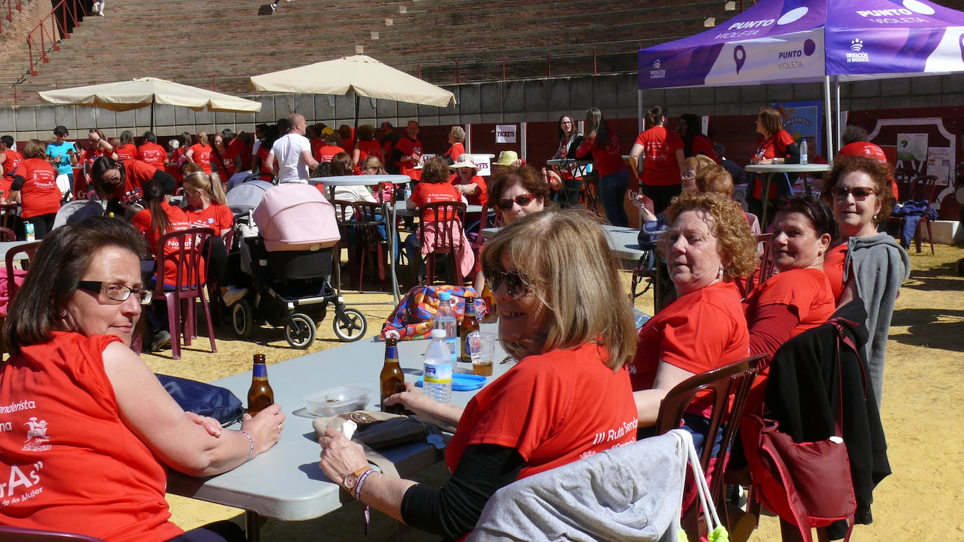 Foto de familia de la ruta antes de partir a la Plaza de Toros 