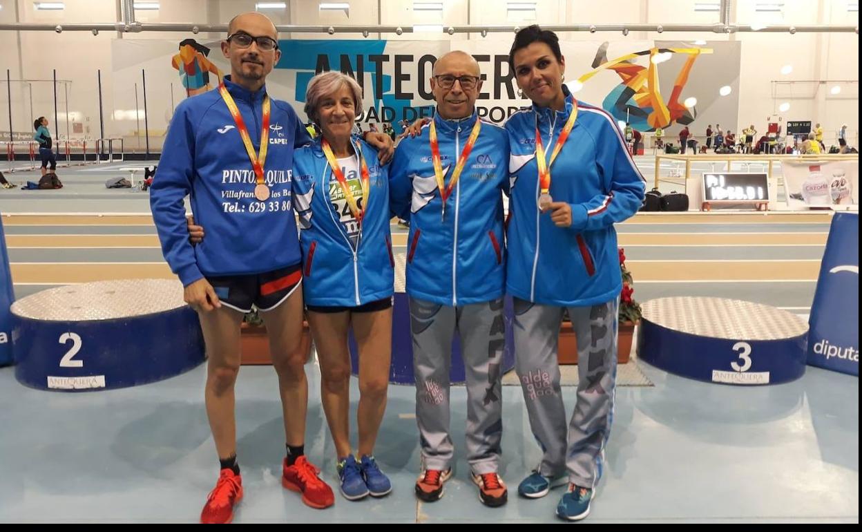 El CAPEX se lleva cuatro medallas del Campeonato de España Máster de pista cubierta
