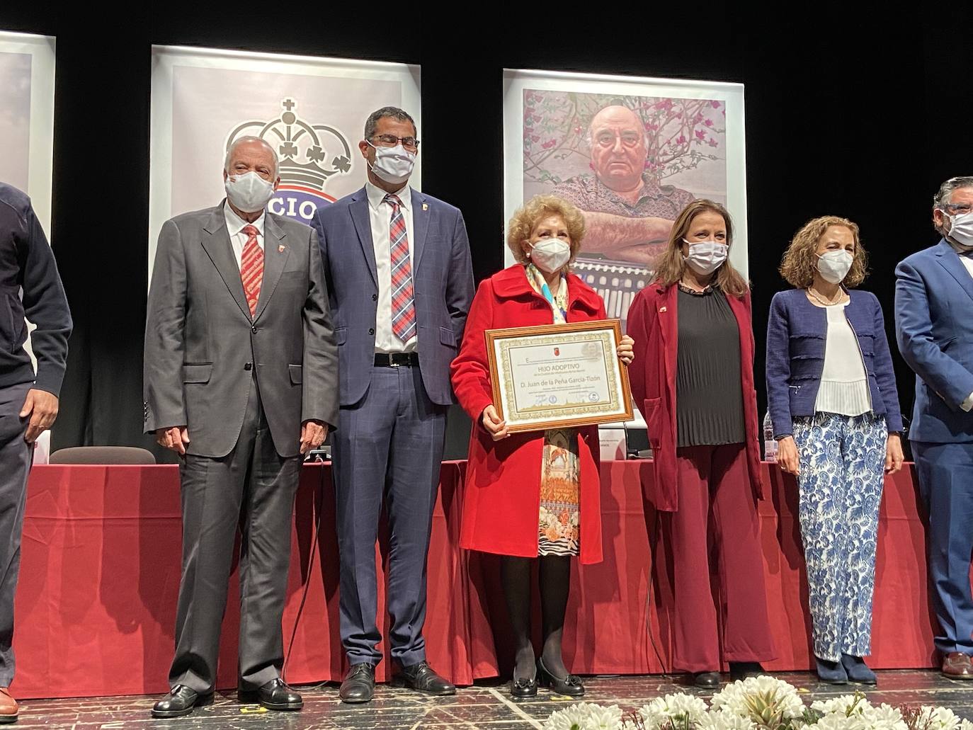 Fotos: Protección Civil, José Cascales Muñoz y Juan de la Peña, homenajeados en el ‘Día de la Ciudad’