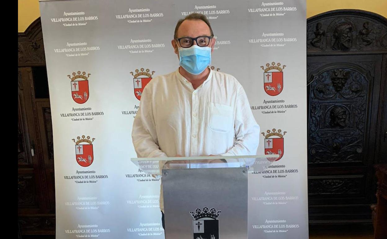 Mariano Blanco, concejal de Festejos en rueda de prensa 