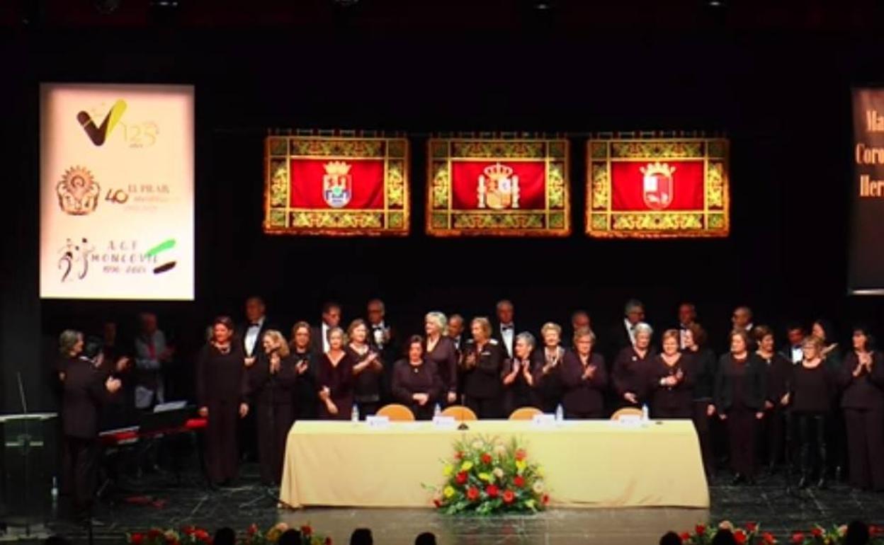 Moncovil, la banda de CCyTT 'Virgen del Pilar', Vedruna y Coro Herrera homenajeados en el 'Día de la Ciudad'