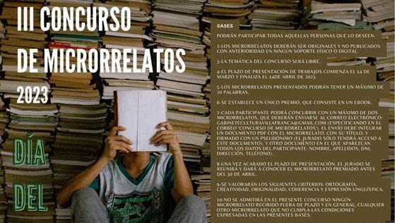 Concurso de microrrelatos y bookface con motivo del Día del Libro