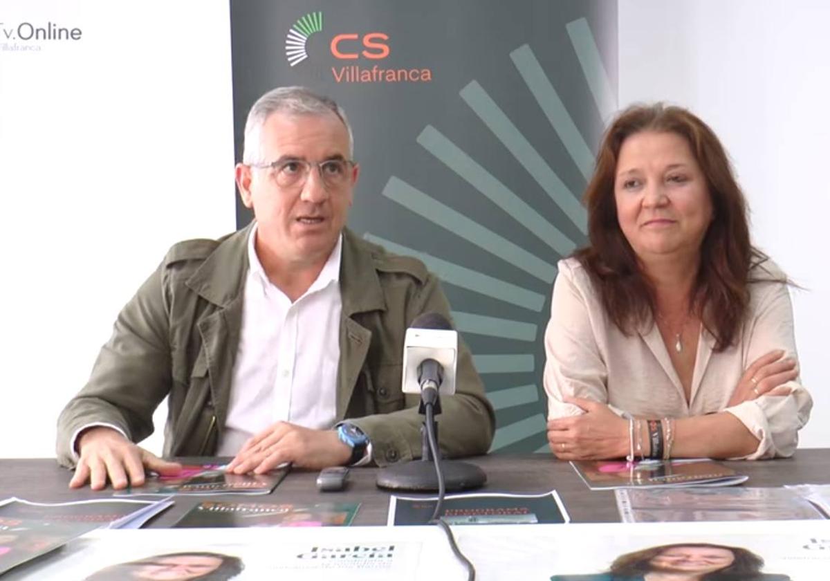 Isabel García Ramos y Juan Carlos García Márquez en rueda de prensa.