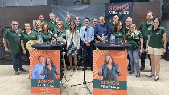 Edmundo Bal y Sara Giménez arropan a García Ramos y Baselga en un acto celebrado en Villafranca
