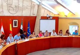 Ayer, en el Pleno de constitución del Ayuntamiento de Villafranca de los Barros