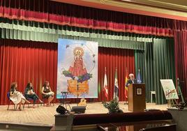 En un momento del pregón de la Coronada-Vendimia 2023.