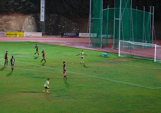 En un momento tras el primer gol del Villafranca.