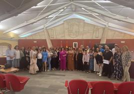 Los treinta alumnos en la clausura de la Escuela Profesional Dual de Empleo Bonhaval II