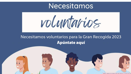 El Banco de Alimentos busca voluntarios para la recogida de alimentos en Villafranca los días 24 y 25 de noviembre