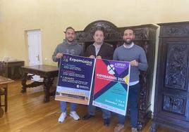 De izquierda a derecha, Javier Pardo, Antonio Romero, y Juan Antonio Morales.