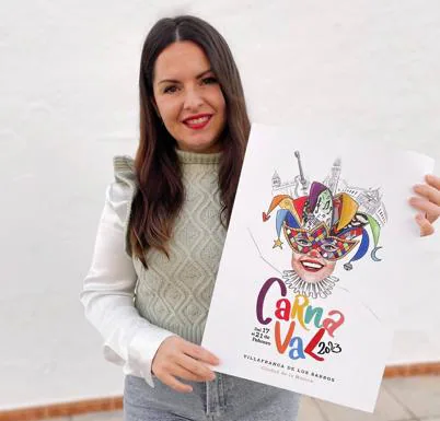 Teresa Flores, ganadora del concurso del cartel anunciador del carnaval 2023