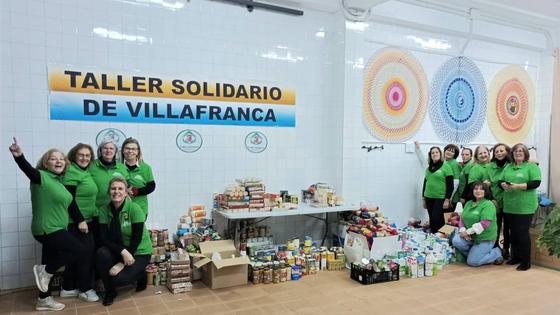 Más de 3000 kilos recoge el Taller Solidario de Villafranca para el Banco de Alimentos de Badajoz