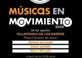 Músicos en movimiento esta noche en la Plaza del Corazón de Jesús