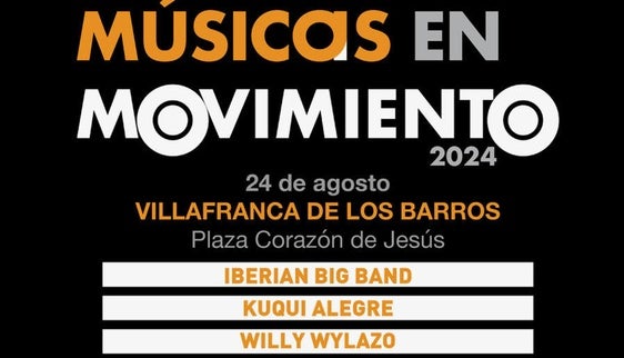 Músicos en movimiento esta noche en la Plaza del Corazón de Jesús