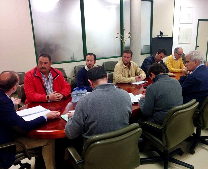 Reunión de la Mesa del Regadío de Tierra de Barros del pasado 22 de abril de 2016.