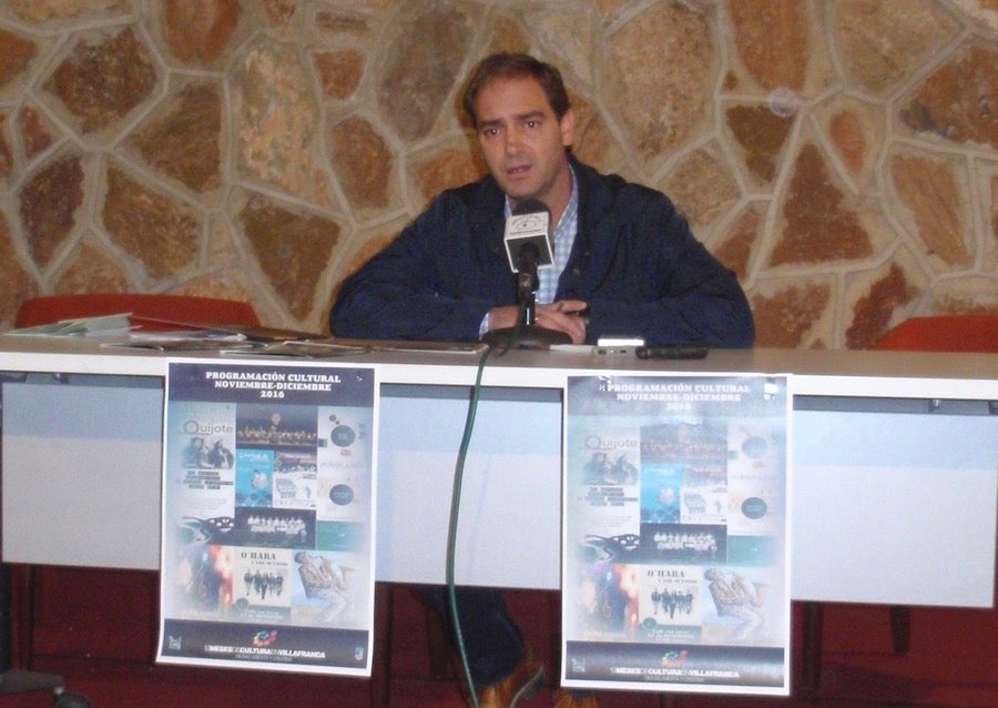 Lorenzo García Mateos, concejal de Cultura, durante la rueda de prensa en la que dio a conocer la programación de los dos últimos meses del año.