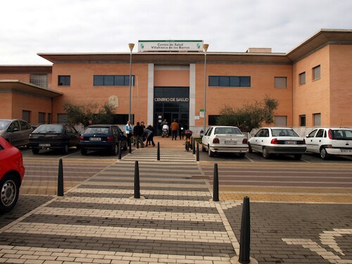Centro de Salud 'Don Manuel Fraile Mayoral' de Villafranca de los Barros, donde se realizarán las extracciones de sangre. CEDIDA