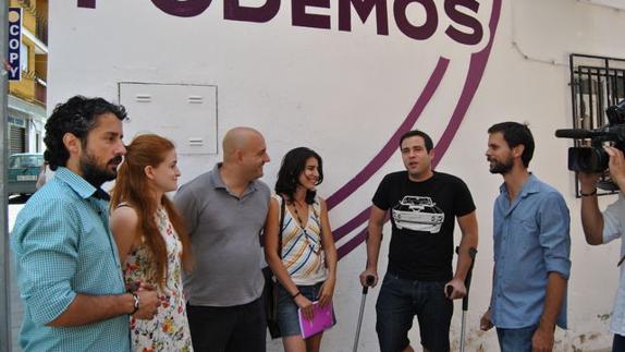 Diputados de PODEMOS Extremadura en la Asamblea. 