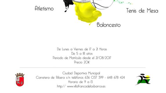 El próximo lunes se abre el plazo de inscripción de las actividades deportivas para la próxima temporada