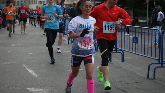 Valentina Durán durante una prueba. 