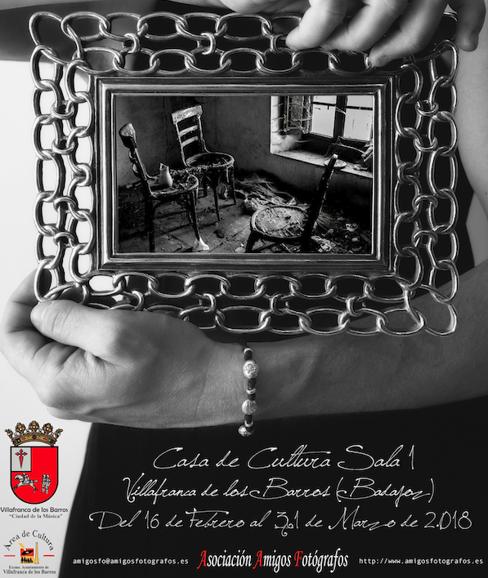 Cartel de la exposición que puede verse en la Casa de la Cultura. 