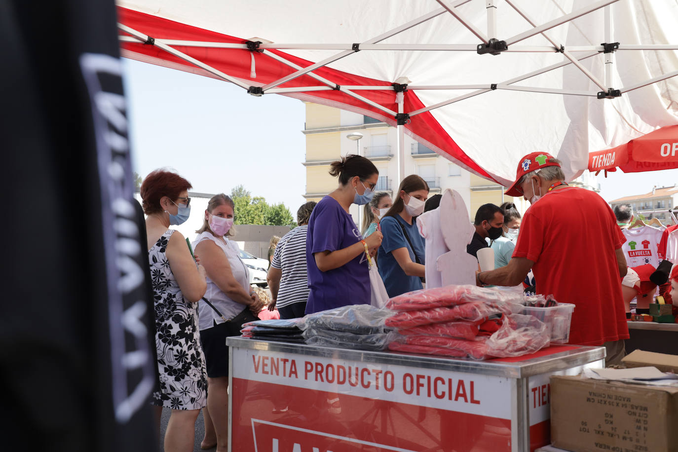 Tienda para comprar recuerdos de La Vuelta. 